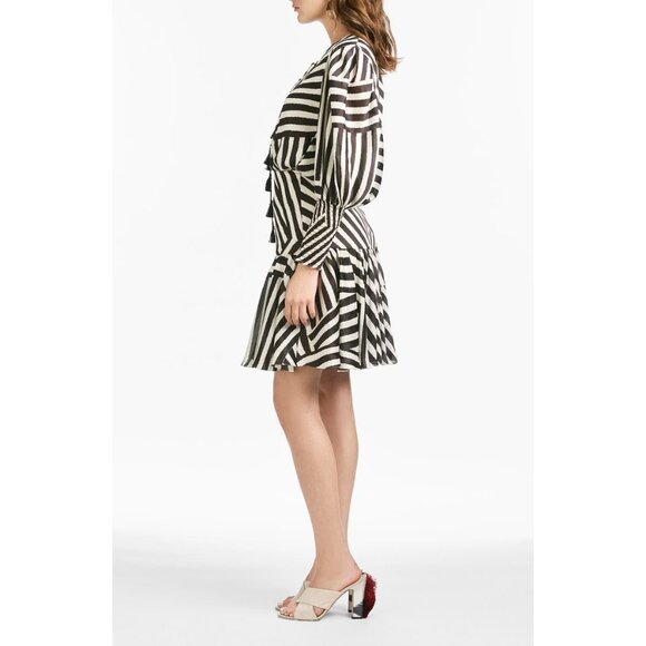 NWT Womens Size 6 Sachin & Babi Samarah Directional Stripe Long Sleeve Dress NEW - Picture 2 of 3